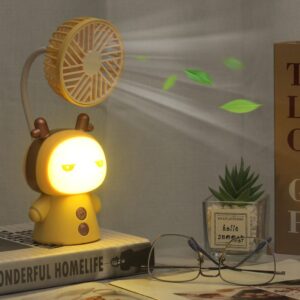 USB digital display hanging neck fan