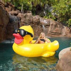 Big Yellow Duck Inflatable Floating Row