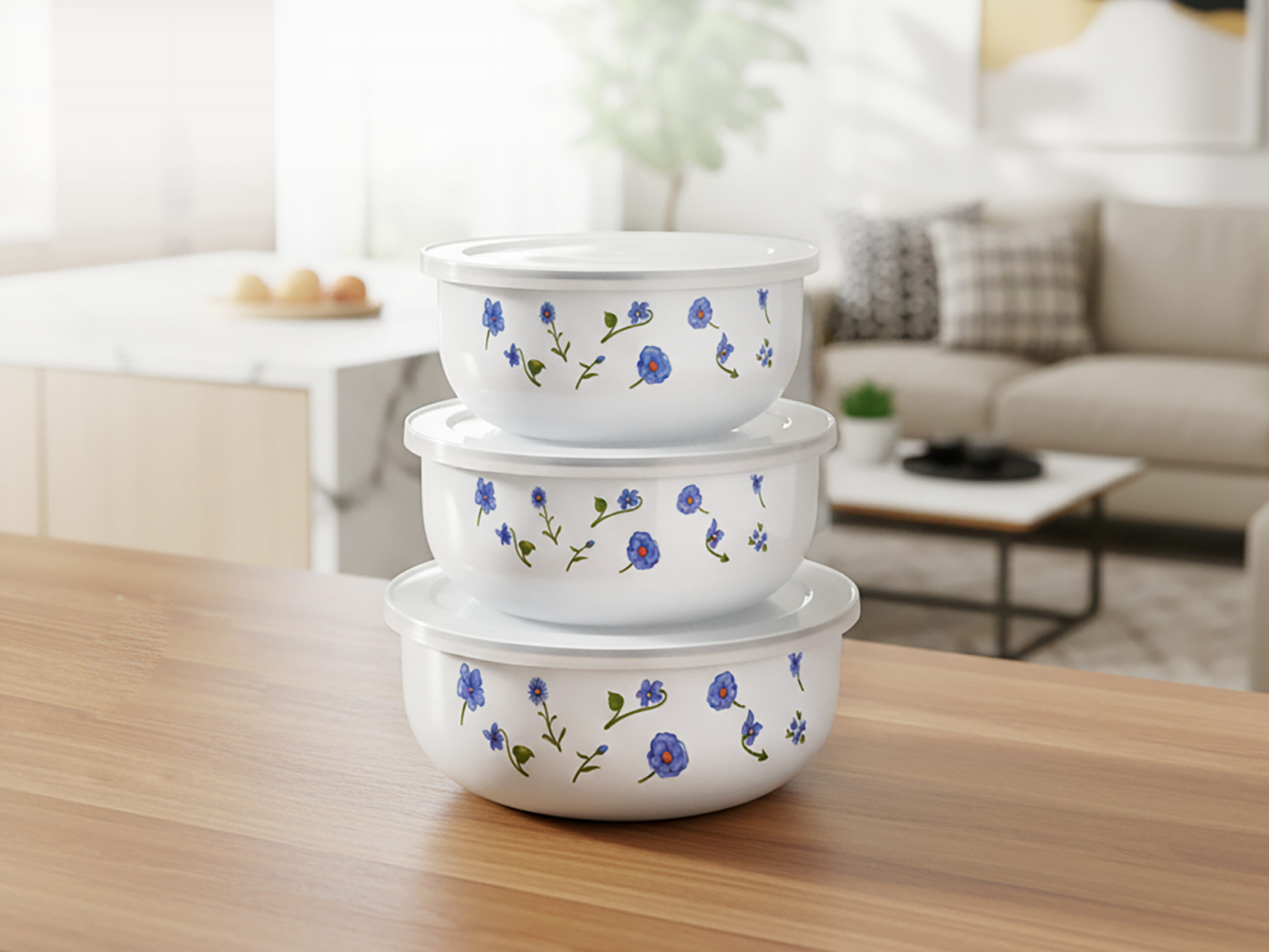 Enameled Bowl 3pcs Set